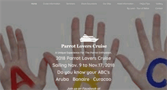 Desktop Screenshot of parrotloverscruise.com