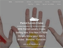 Tablet Screenshot of parrotloverscruise.com